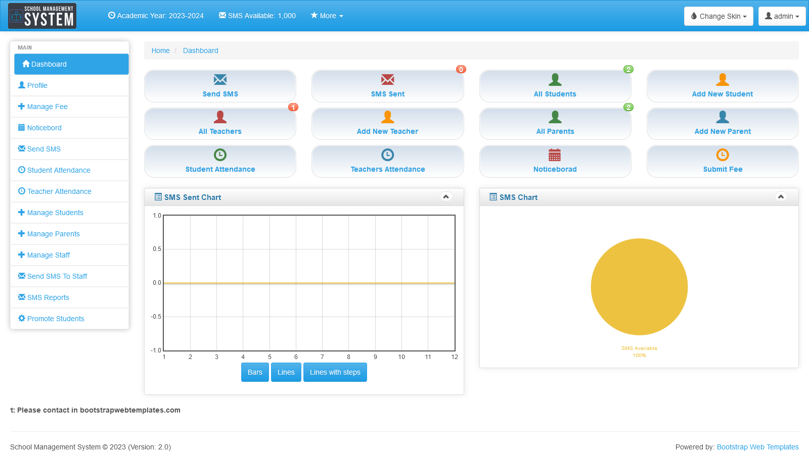 School Management System - Free Bootstrap Website Templates